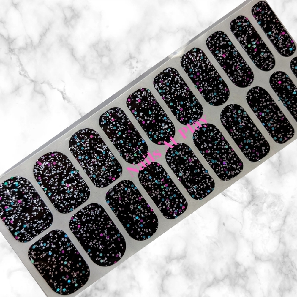 Easy Gellies Nail Wraps (New)- Black Shimmer